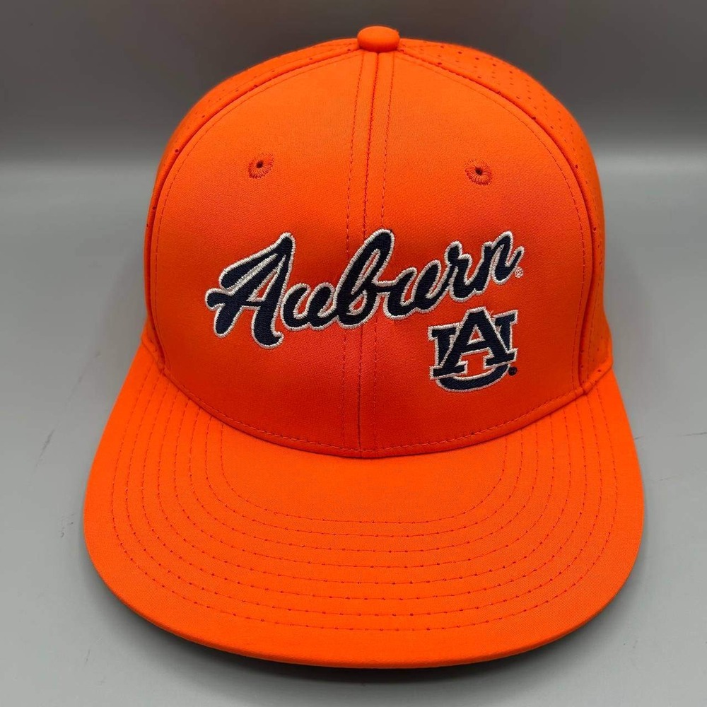 Vintage Auburn Tigers Hat Men Orange Embroidered NCAA The Game Snap Back Cap New
